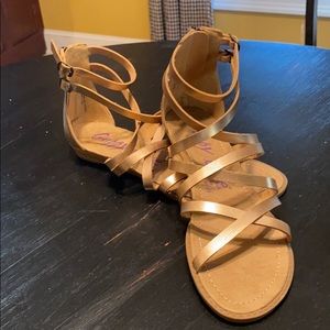 Guppy Love by Blowfish Gold Sandals